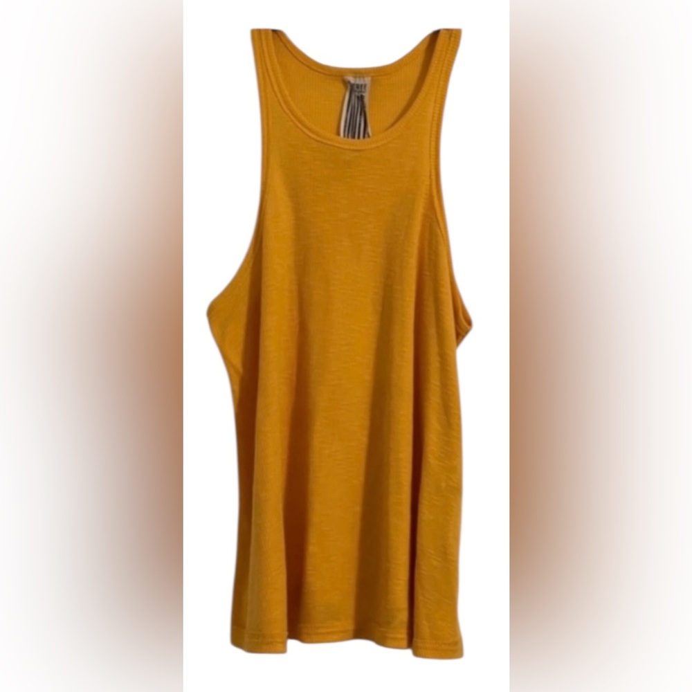 We The Free People women’s Small Petite mustard yellow oversized tank top
